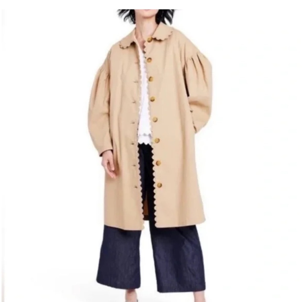 Kika Vargas Beige Button-Down Jacket 🧥